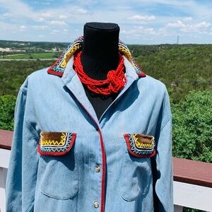 Vintage Cambridge‎ Chambray Button Down Shirt